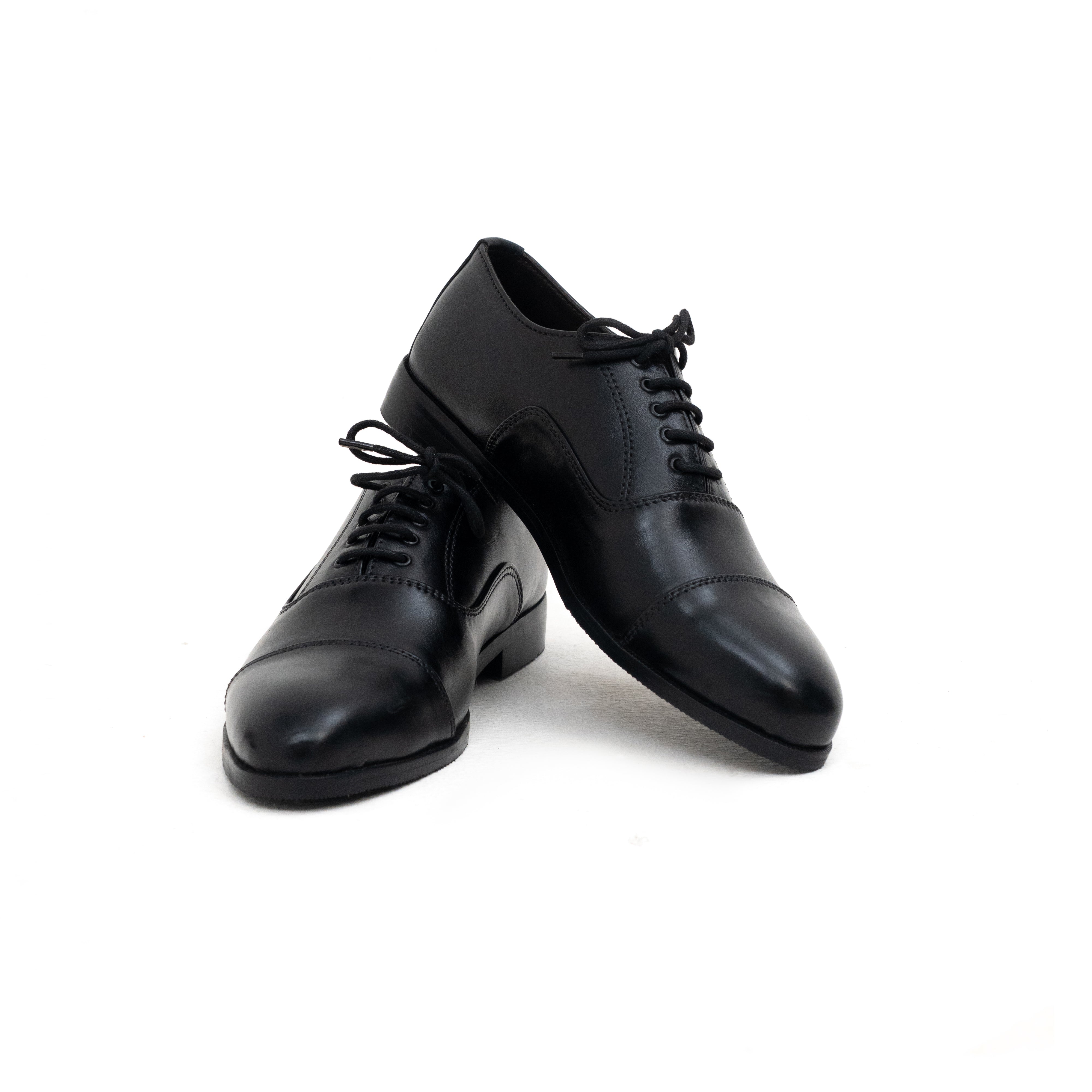 Classic Heritage Black Cap-Toe Oxford