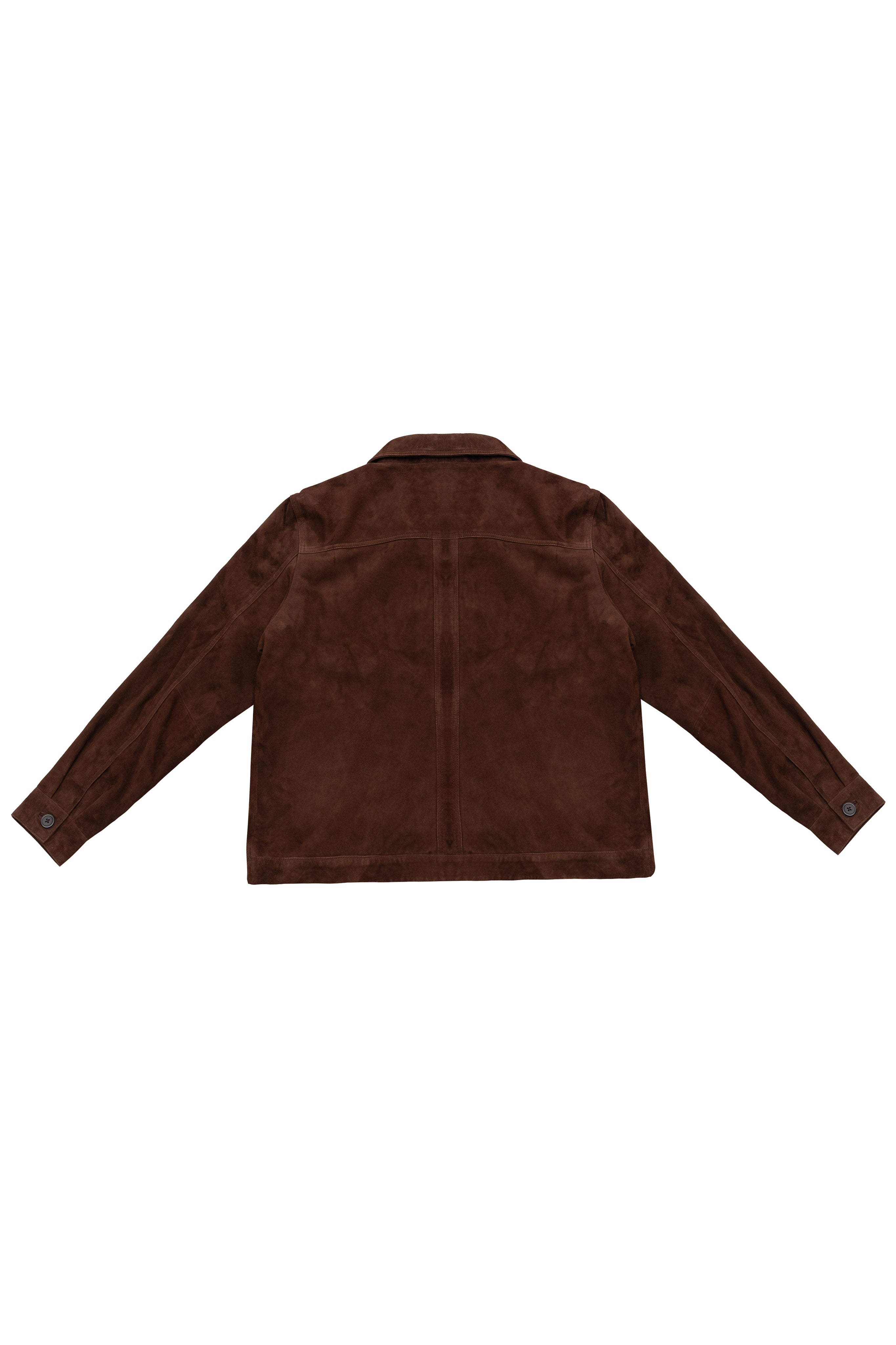 SUEDE BUTTON-UP JACKET