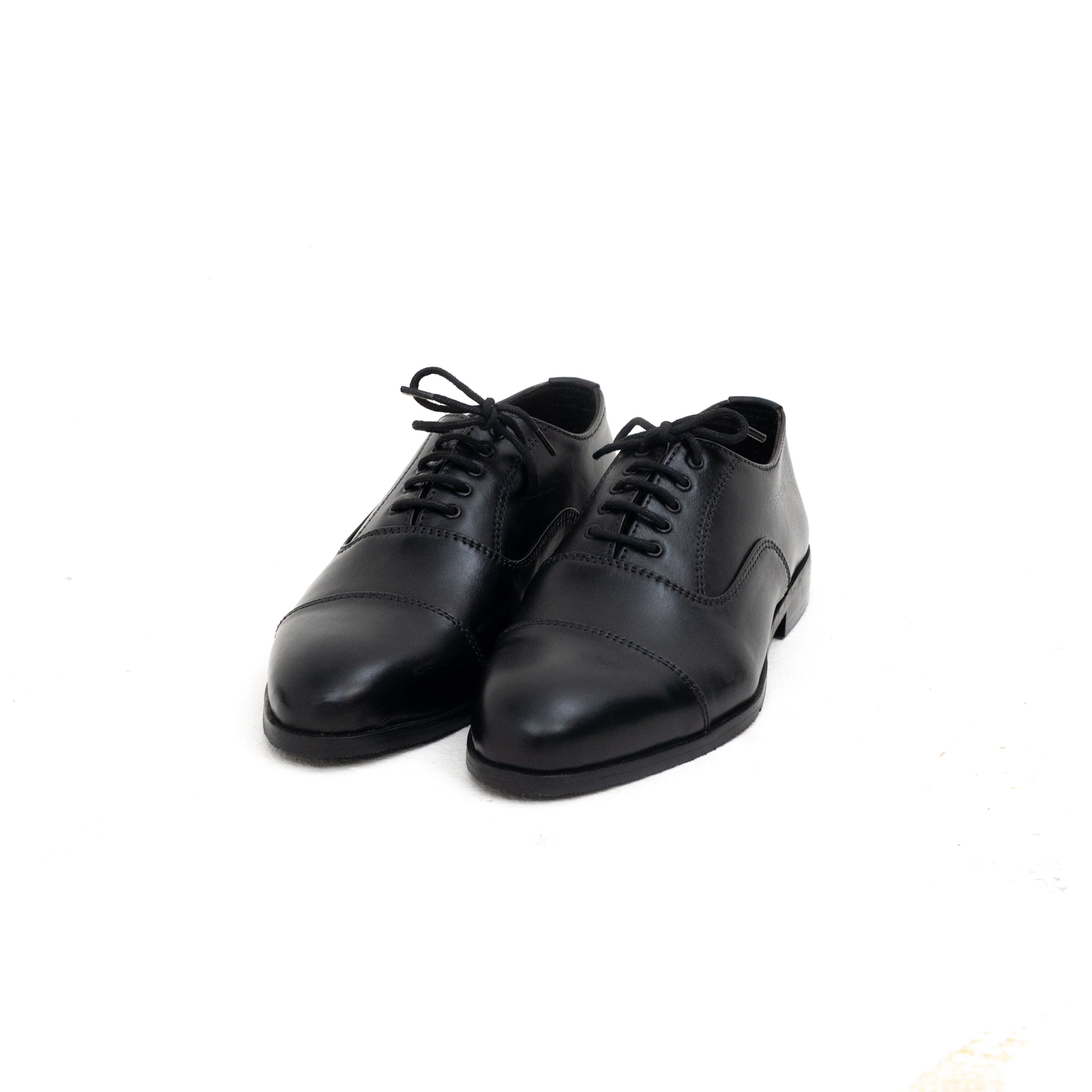 Classic Heritage Black Cap-Toe Oxford
