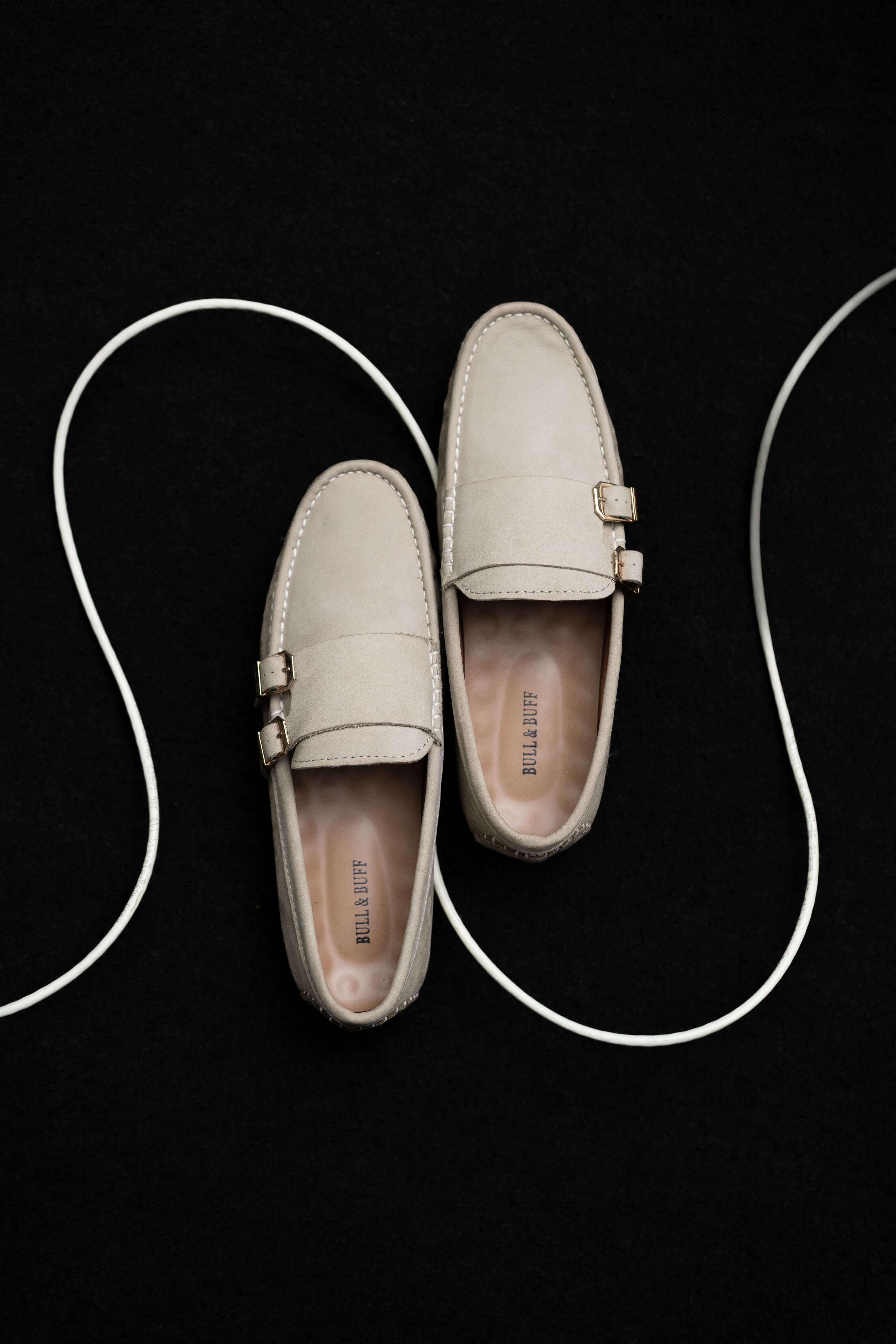 BEIGE SUEDE MOCCASIN