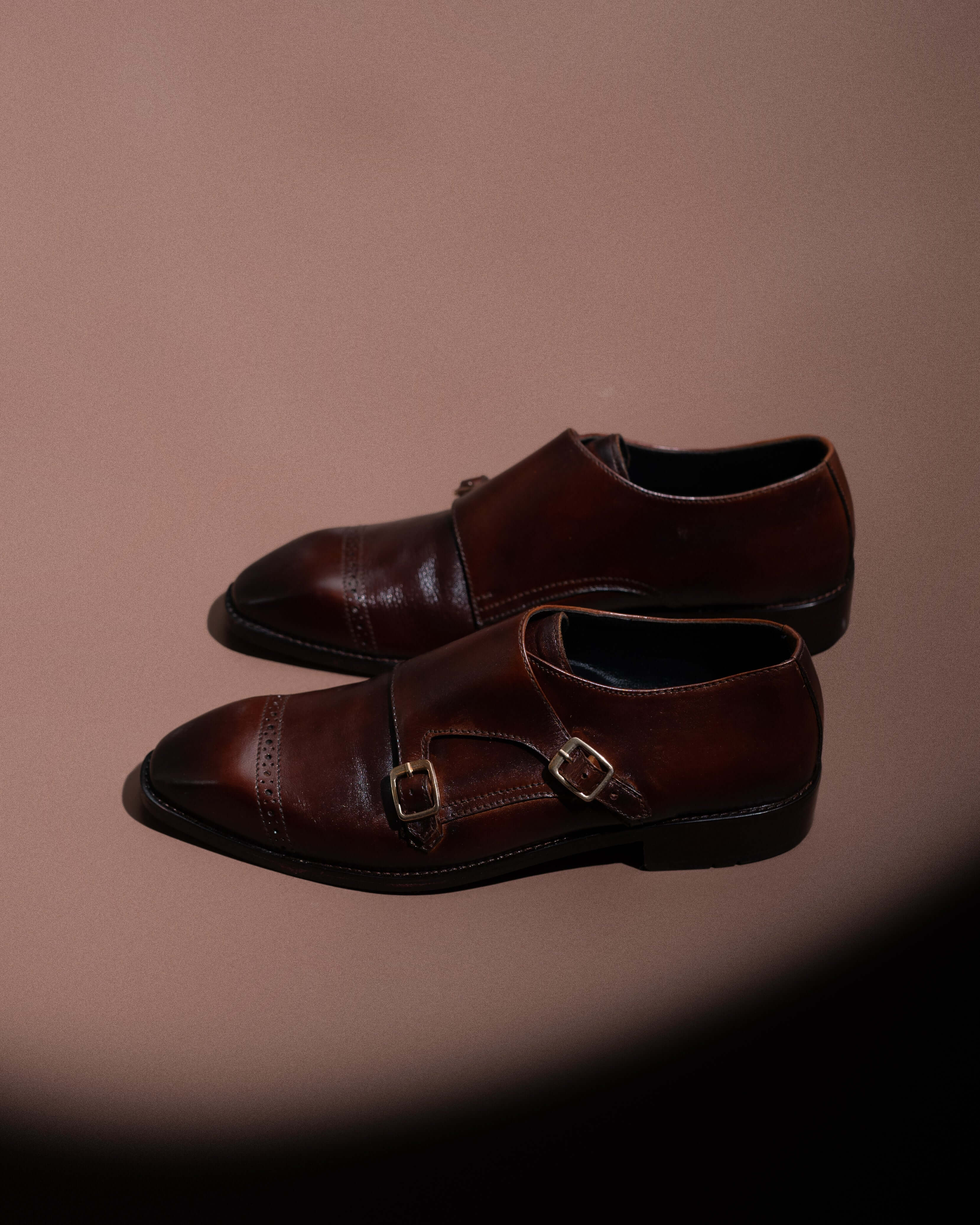 DOUBLE MONK STRAP SHOE (BURGUNDY)