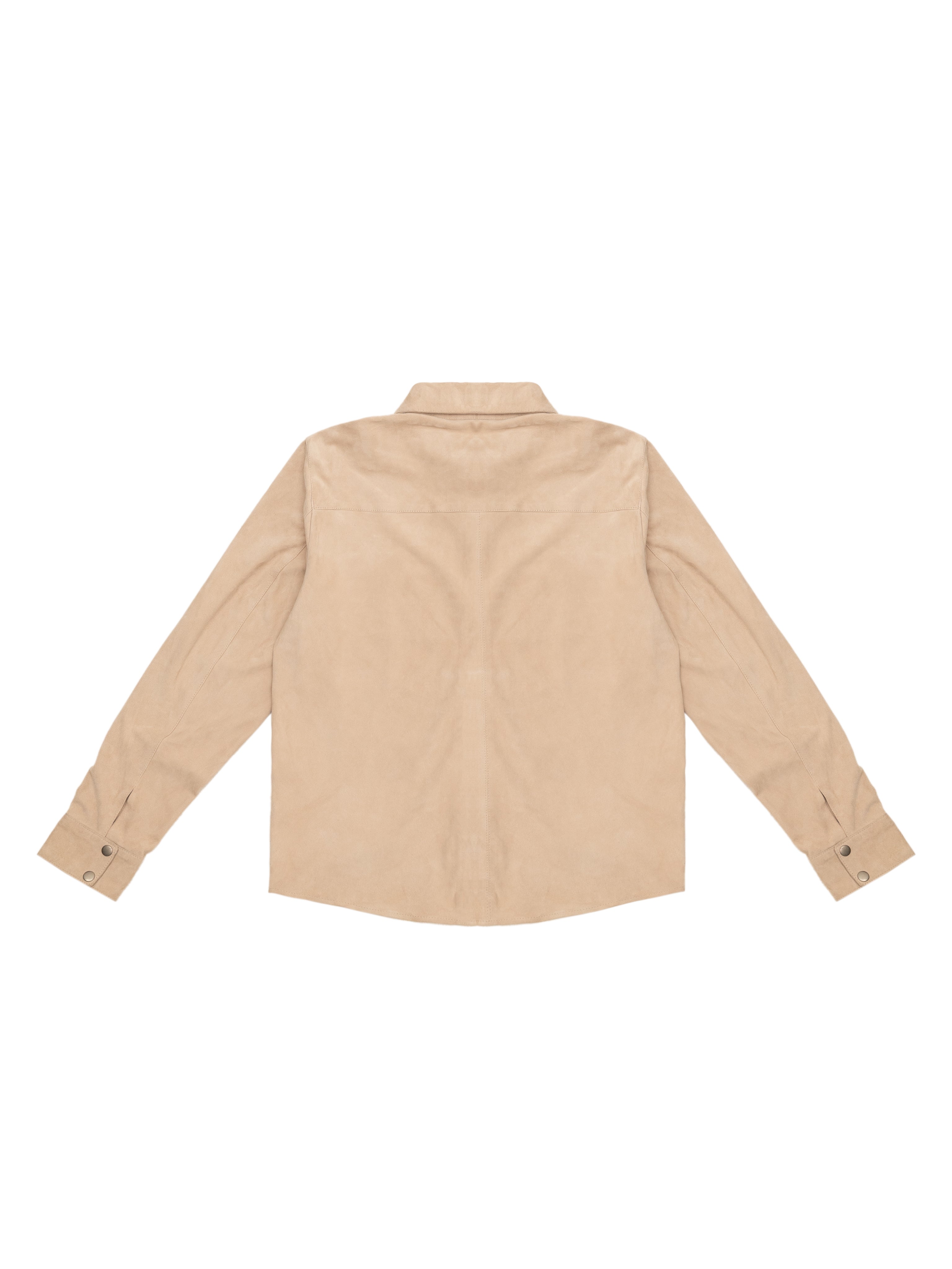 SUEDE BUTTON-UP JACKET
