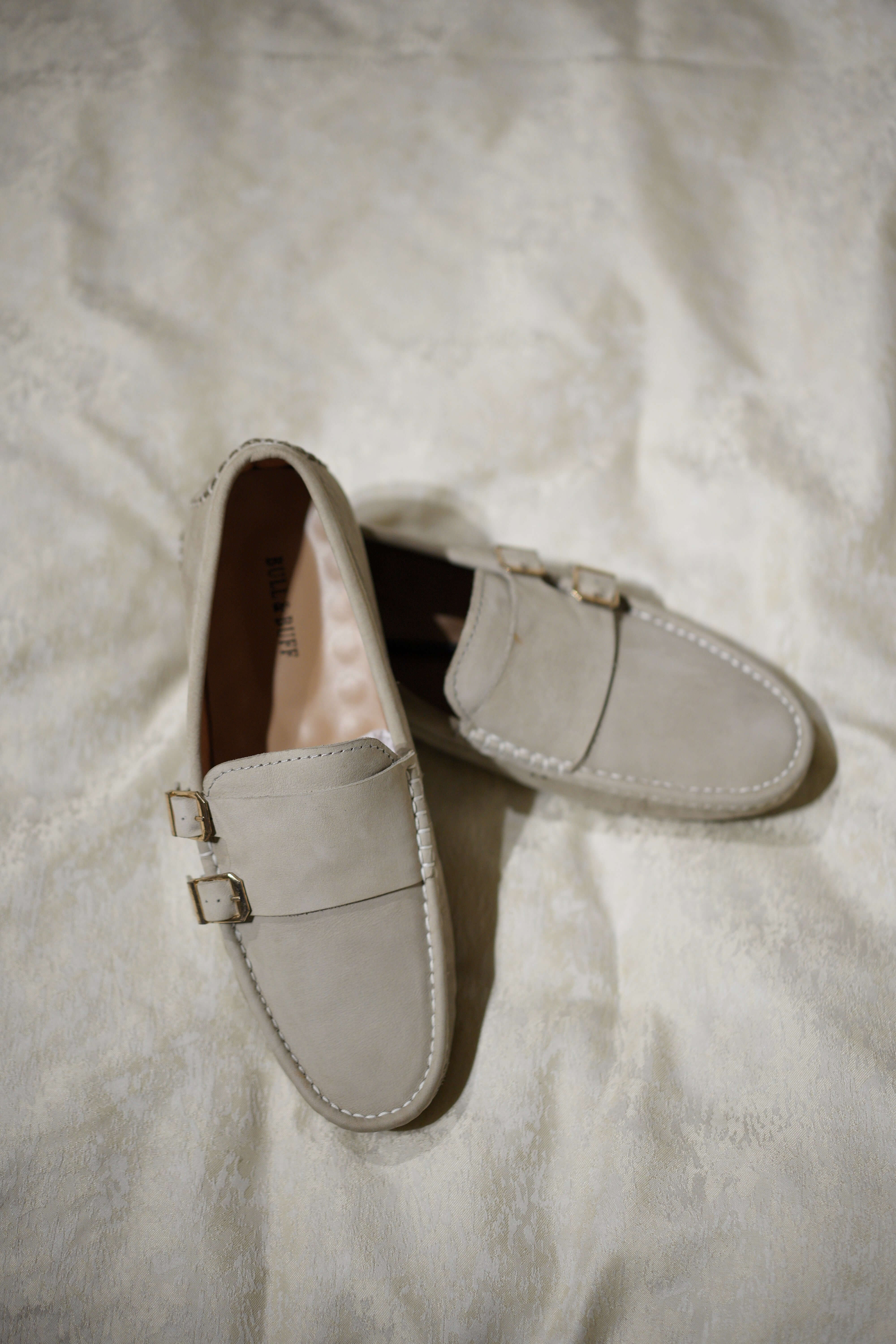 BEIGE SUEDE MOCCASIN