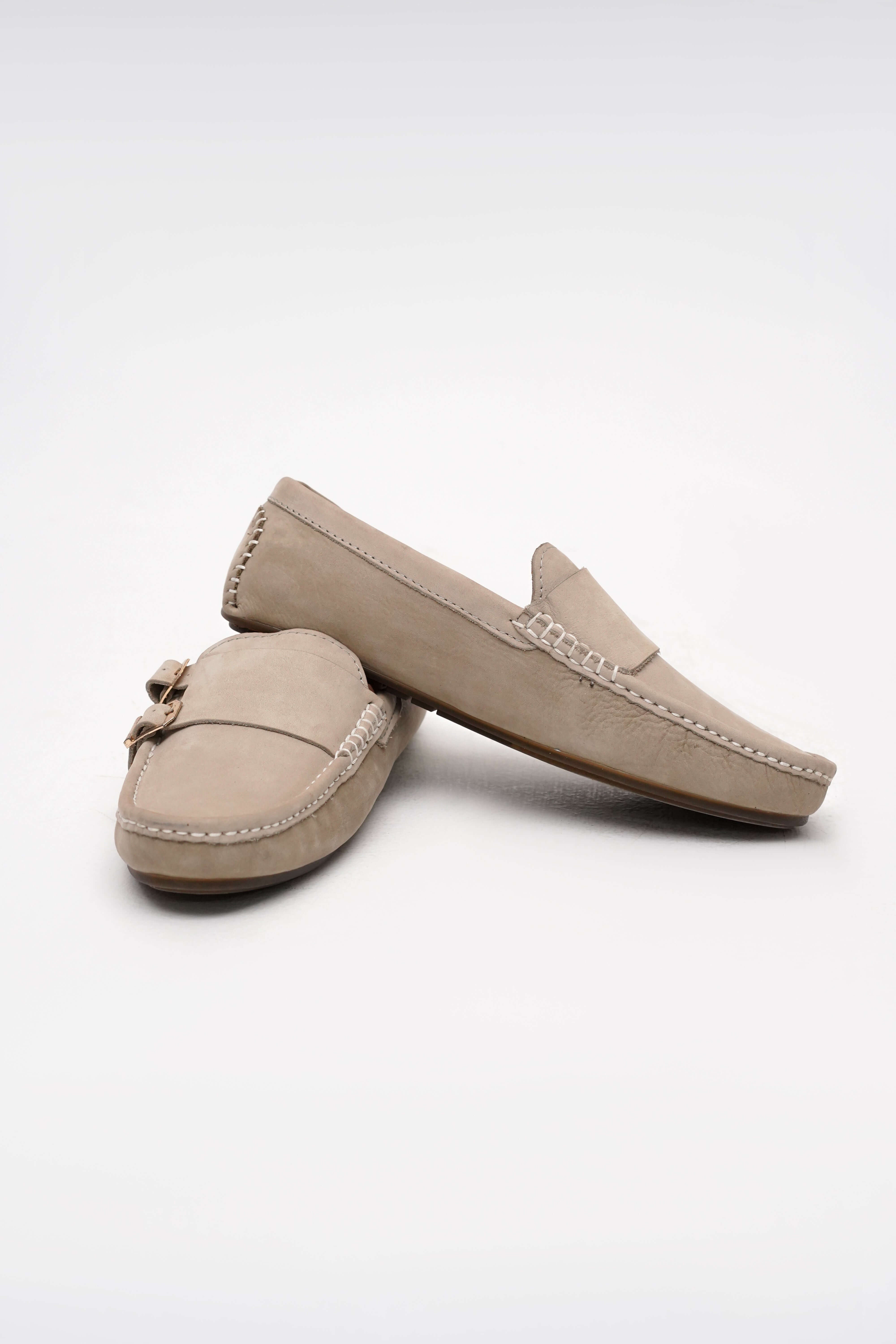 BEIGE SUEDE MOCCASIN
