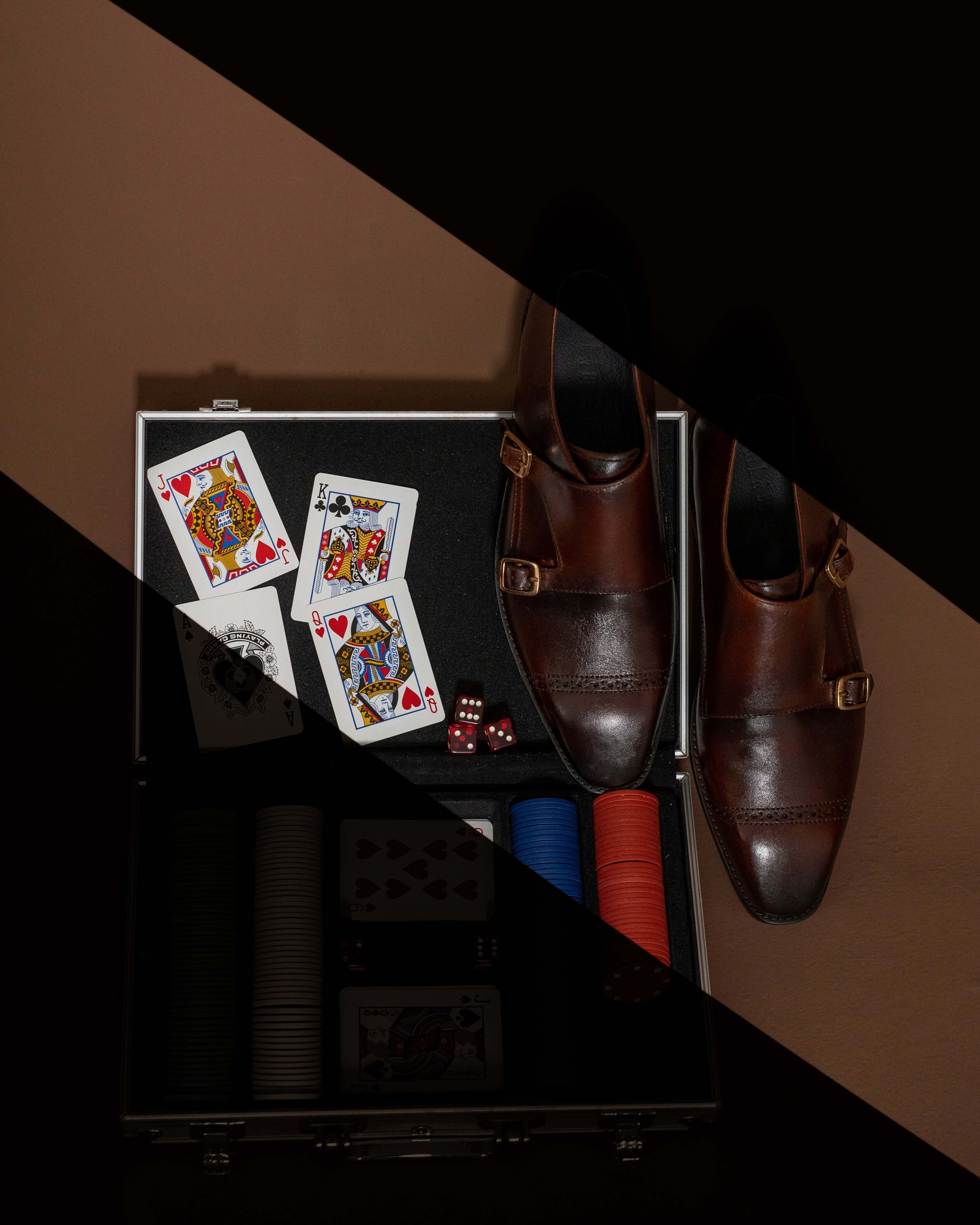 DOUBLE MONK STRAP SHOE (BURGUNDY)