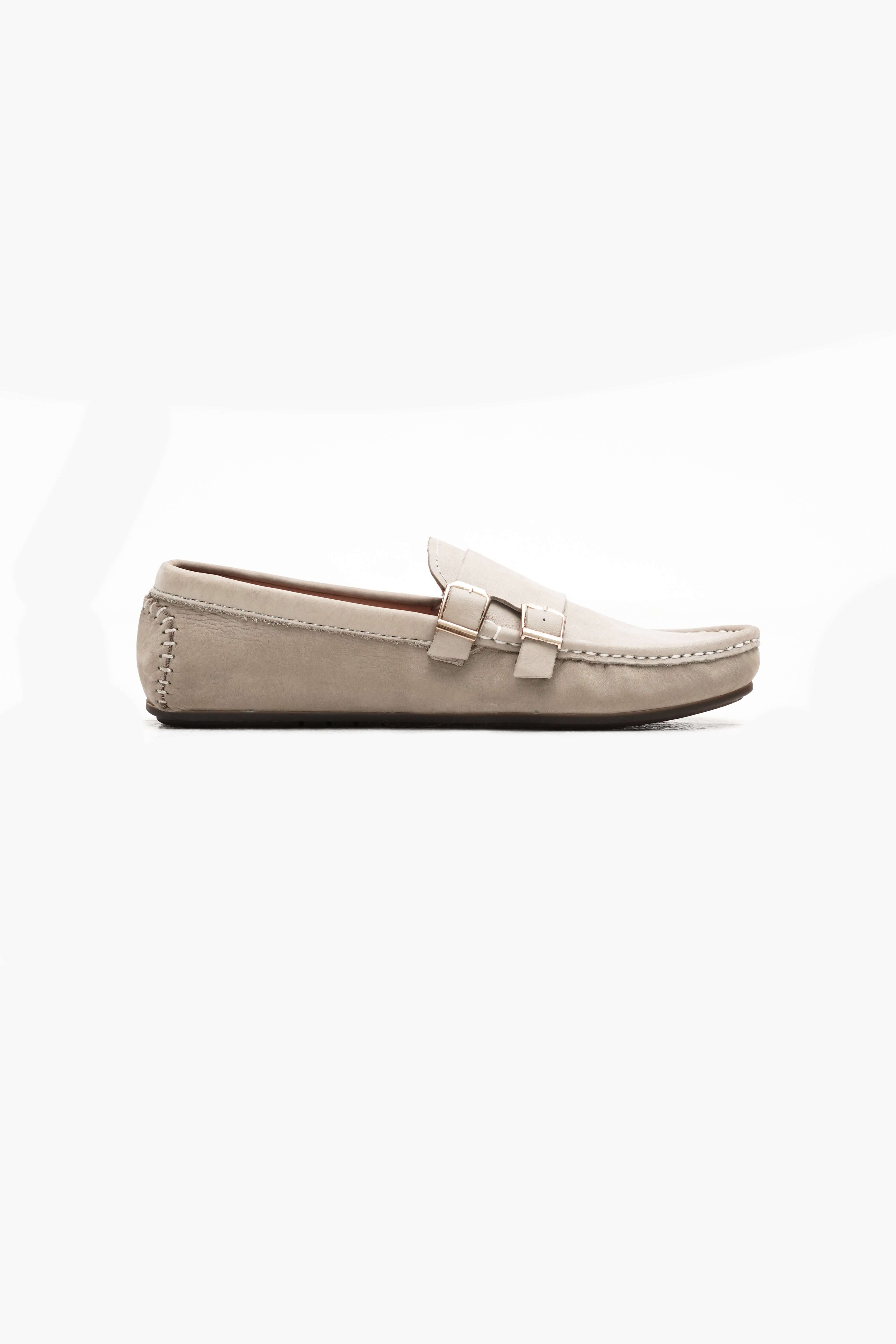 BEIGE SUEDE MOCCASIN