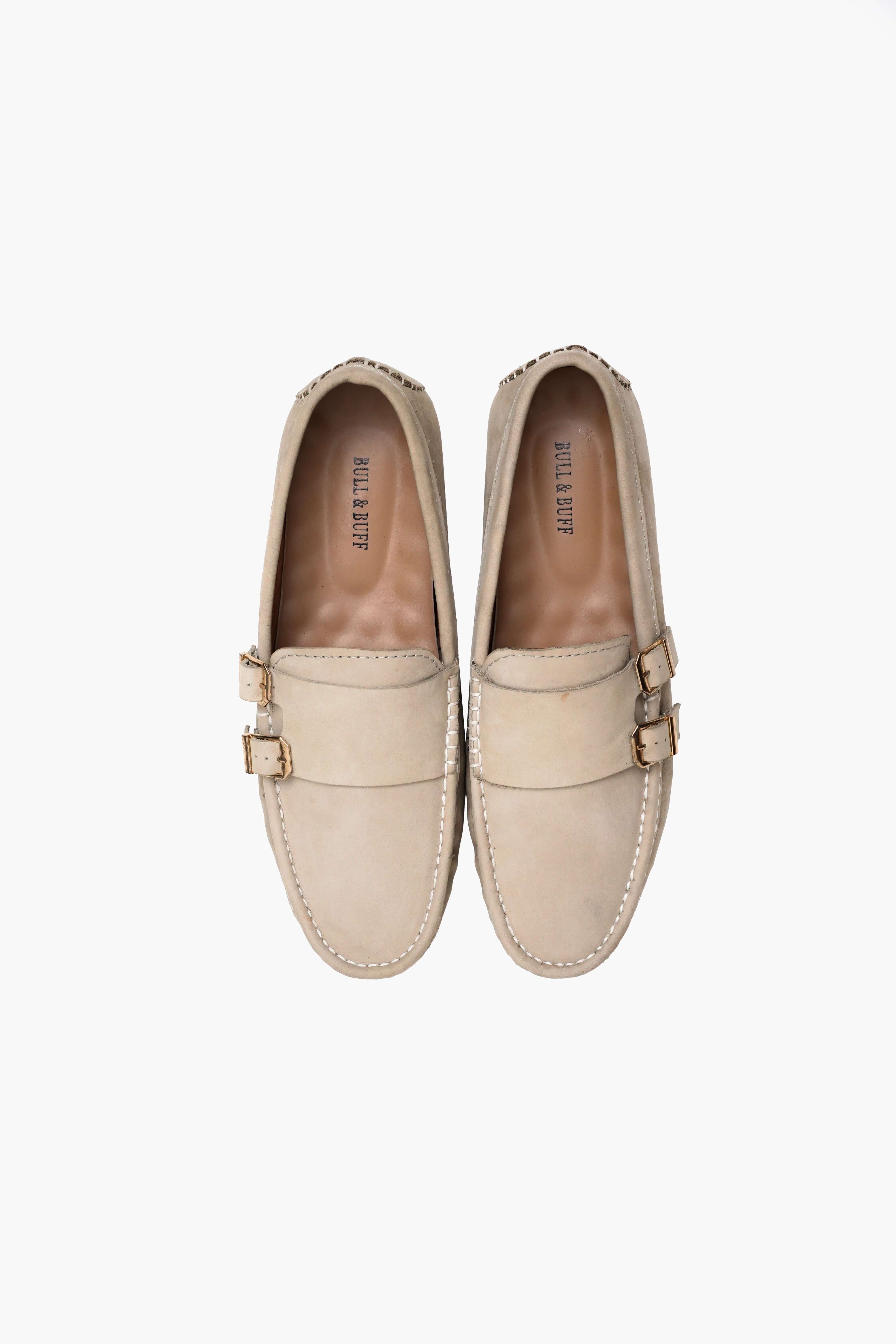 BEIGE SUEDE MOCCASIN