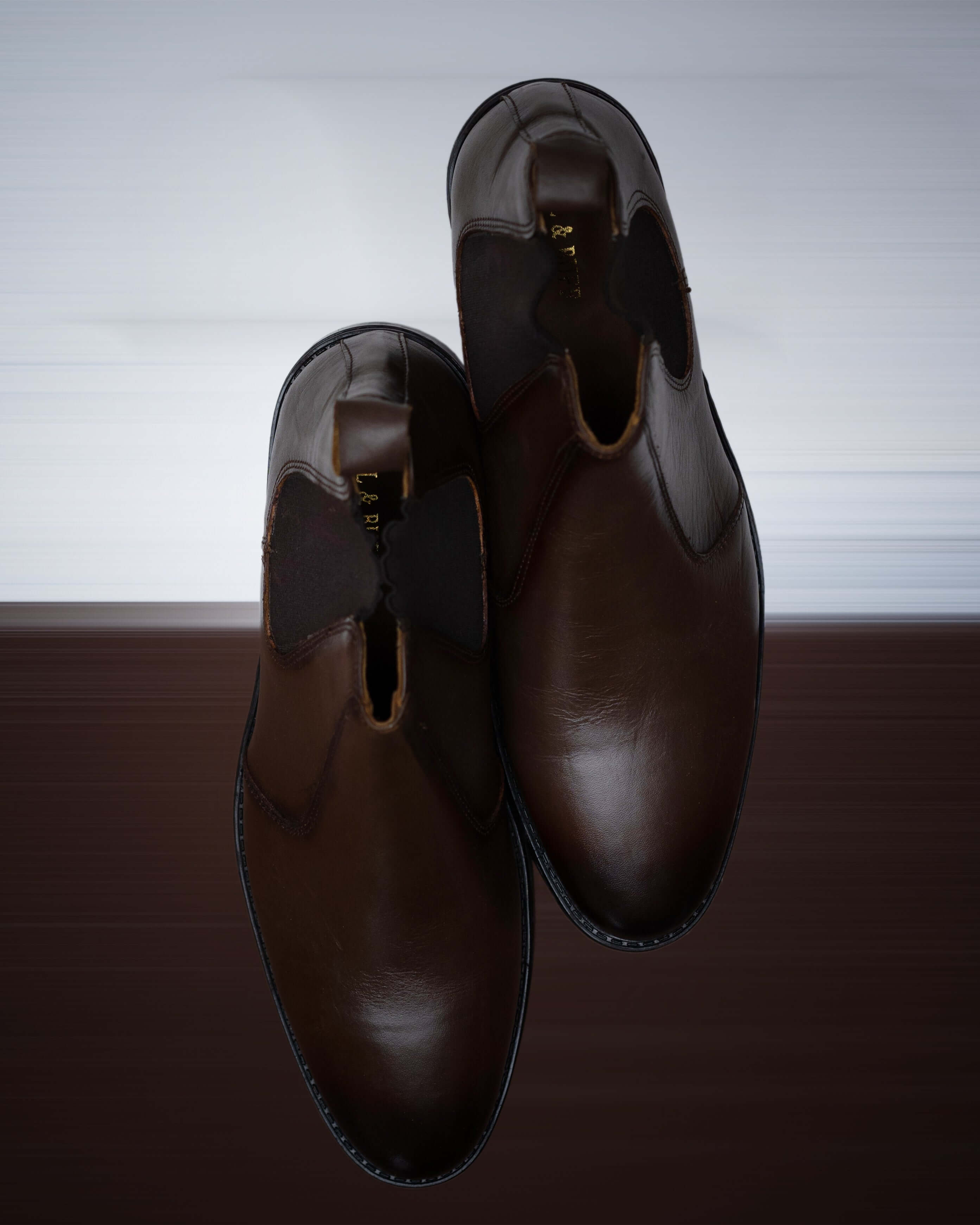 DARK BROWN CALF LEATHER CHELSEA BOOTS