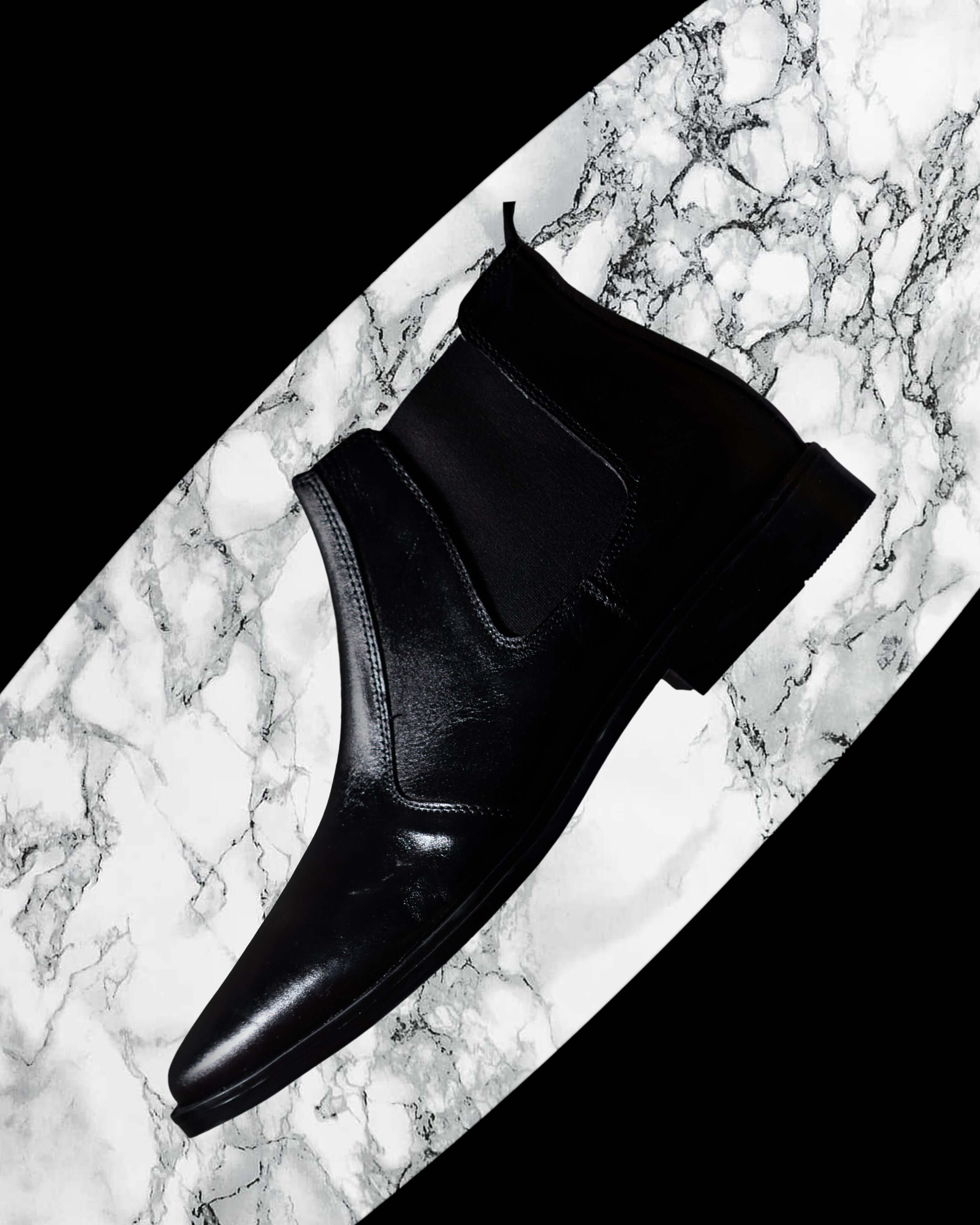 CLASSIC BLACK CALF LEATHER CHELSEA BOOTS